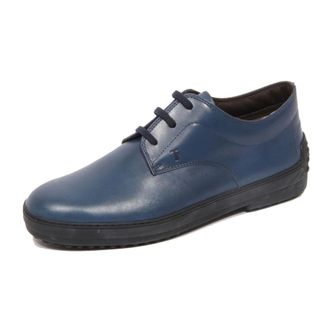 Tod's Derby Rest Double T - Heren - Veterschoenen - Blauw - 40 1/2 EU - Leer - Schoenen