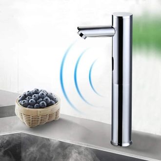 OEM Grifo Autom&aacute;tico Con Sensor, Grifo De Lavabo Sin Contacto, Grifo De Fregadero De Lat&oacute;n, Apto Para Ba&ntilde;os, Aseos, Cocinas Y Hoteles, Grifo Con Sensor, A