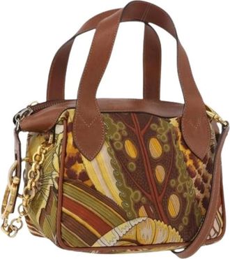 Ferragamo Pre-owned Hand Bag - Dames - Vintage Handtas - Veelkleurig - ONE Size - Leer - Vintage