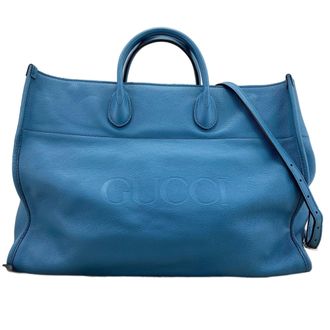 Gucci Blue Tote Bag (Pre-Owned)