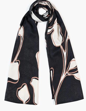 Tutti & Co Womens Wildflower Scarf - Black