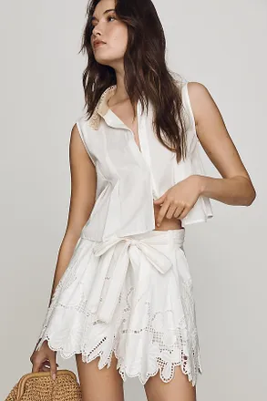 En Saison Anna Embroidered Shorts