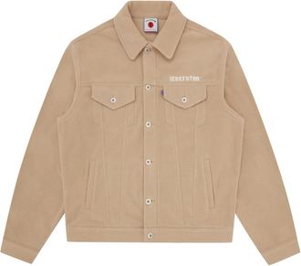 Icecream Fleece Trucker JAS - Heren - Zomerjassen - Beige - L - Katoen - Jassen