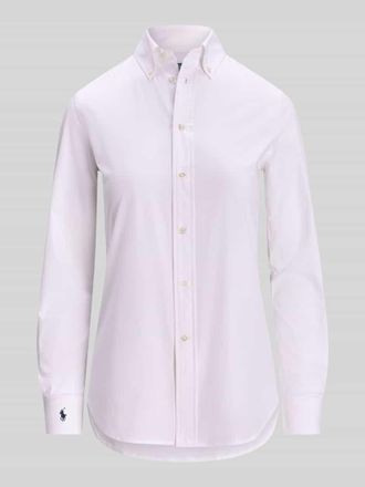 Polo Ralph Lauren Regular Fit Hemdbluse aus Baumwoll-Mix in Weiss, Gr&ouml;&szlig;e 34