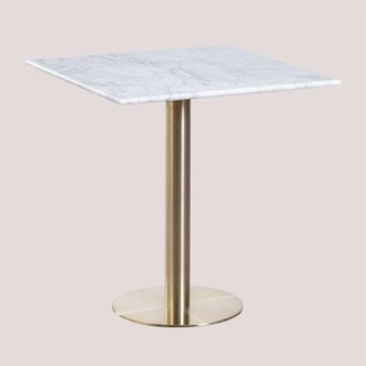 Sklum Tavolo Bar Quadrato in Marmo Cosmopolitan SKLUM Oro champagne