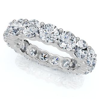 Pompeii3 4Ct Diamond Eternity Ring 14k Gold or Platinum Lab Grown