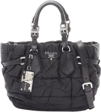 Prada Pre-owned Handbags, female, Black, Size: ONE SIZE Pre-owned Vintage Handbag