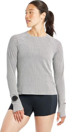 Oiselle Womens Flyout Long-Sleeve Shirt Gray XXS