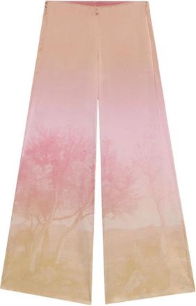Pierre-Louis Mascia Adastrgum Palazzo Broek - Dames - Wijde Broeken - Roze - XL - Broeken