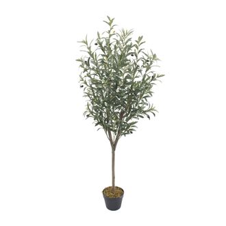 Mobili Rebecca Mobili Rebecca - Planta Artificial De Olivo Rebecca Mobili Garnet 150x45x45 Poli&eacute;ster Madera Verde Marr&oacute;n