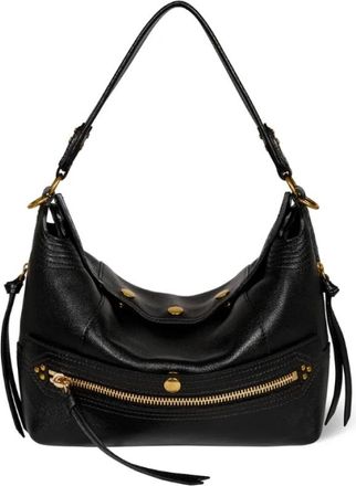 Jerome Dreyfuss Lucky Hobo - Dames - Schoudertassen - Zwart - ONE Size - Katoen - Tassen