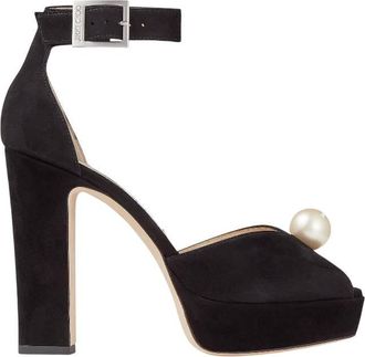 Jimmy Choo London Socorie 120 Suede Platform Sandals