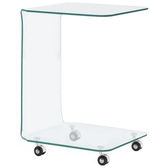 vidaXL Mesa De Centro De Vidrio Templado 45x40x63 Cm Vidaxl