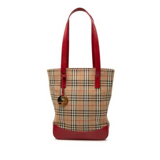 Burberry Pre-owned Burberry Haymarket Check Canvas Tote Ladies LFFTV5JYAJBUWQ0N