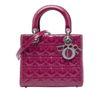Dior Pre-owned Lady Dior - Dames - Pre-owned - Roze - Maat: ONE Size Leer