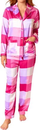 BuddyLove Ripley Pajama Set In Pink Plaid
