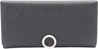 Bulgari Pre-owned Long wallet (bi-fold) - Dames - Vintage Accessoires - Zwart - ONE Size - Leer - Vintage