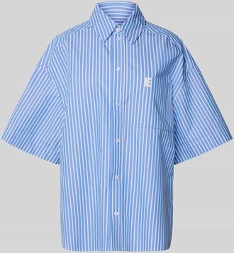 Essentiel Oversized Hemdbluse aus reiner Baumwolle Modell HEMD in Hellblau, Gr&ouml;&szlig;e M