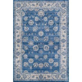 Jonathan Y Designs Modern Persian Vintage Moroccan Traditional Area Rug in Blue/ivory at Nordstrom, Size 3Ft 0In X 5Ft 0In