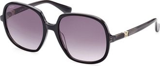 Max Mara MM0036 05B Womens Sunglasses Black Size 58