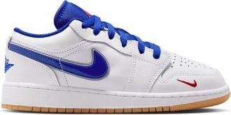 Nike Jordan Boys AJ 1 Low SE - Boys Grade School Basketball Shoes White/University Red/Old Royal Size 3.5