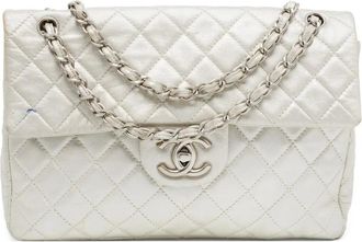 Chanel Borsa a spalla in pelle trapuntata - Grigio