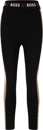 HUGO BOSS Dames/Dames Elastische Legging Kleurblok (Zwart)