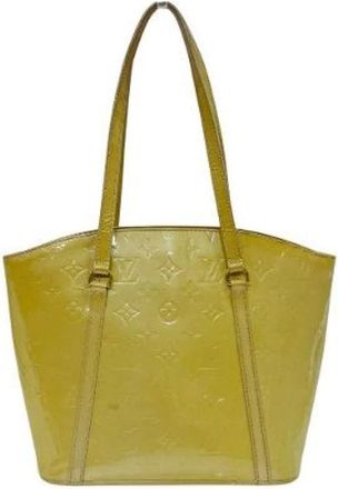 Louis Vuitton Pre-owned Tote Bags, female, Yellow, Size: ONE SIZE Pre-owned Vernis Avalon Tote Bag
