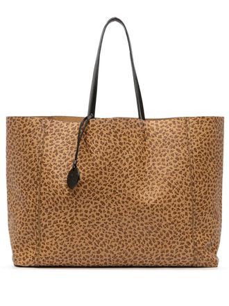Bottega Veneta 2012-2025 Printed Nappa Intrecciomirage Butterfly tote bag - women - Nappa Leather - One Size - Brown