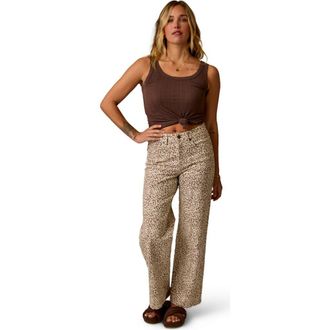 Carve Designs Audrey Wide Leg in Leopard at Nordstrom, Size 14 31