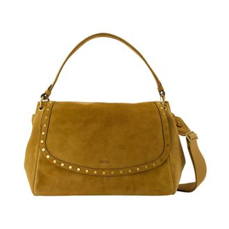 Isabel Marant Chany XL Suede Tas - Dames - Tassen - Bruin - Maat: ONE Size Su&egrave;de