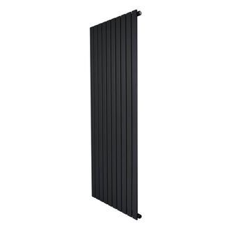 MonsterShop Flat Single Column Radiator - 1600 x 700mm - Black