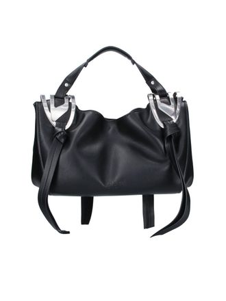 Diesel Black KNOT-D Top Handle Faux Handbag