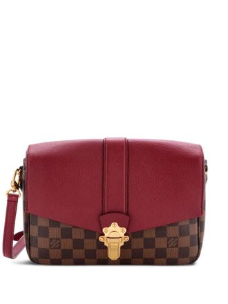 Louis Vuitton Clapton Handbag Damier and Leather PM crossbody bag - Brown