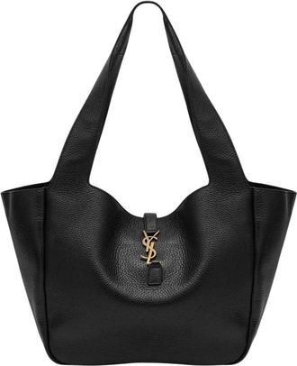 Saint Laurent Tassen, Dames, Zwart, ONE Size, Leer, Le 5 &agrave; 7 Bea Medium Cabas