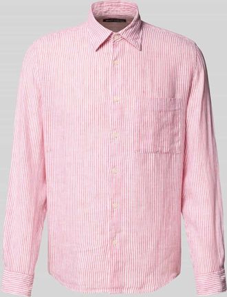 Marc O'Polo Regular Fit Freizeithemd aus reinem Leinen in Pink, Größe XL