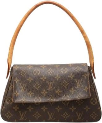 Louis Vuitton Pre-owned Mini Looping - Dames - Vintage Schoudertas - Bruin - ONE Size - Leer - Vintage