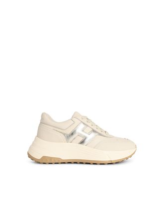 Hogan Hi Fi Elfenbeinfarbene Lear-Sneaker
