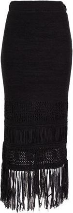 8 by YOOX FRINGED MIDI SKIRT