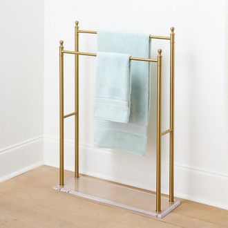 Ballard Designs Acrylic 2-Tier Towel Holder - Ballard Designs