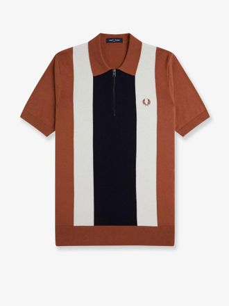 Fred Perry Polo in maglia di cotone con motivo a righe - FRED PERRY - gender_Man