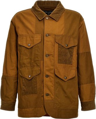 Comme Des Garçons Brown Ribbed Velvet Jacket
