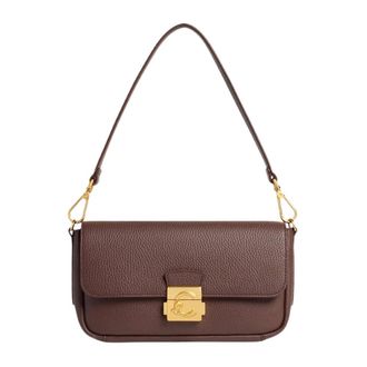 Coccinelle Medium C-Me Lock Schoudertas - Dames - Tassen - Paars - Maat: ONE Size Zijde