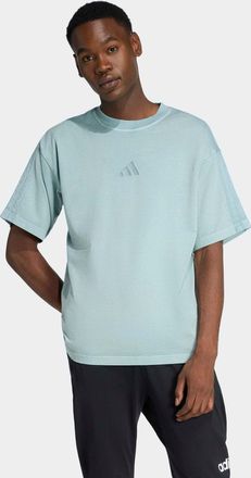 adidas T-Shirt ADIDAS SPORTSWEAR ALL SZN, VERWASCHENE OPTIK, Herren, Gr. XXL, wonder sage, Obermaterial: 100% Baumwolle, normal, Rundhals, Shirts T-Shirt