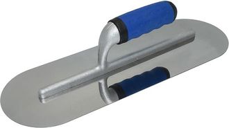 OEM Pala Redonda Recta De Acero Inoxidable De 300 X 100 Mm Con Mango De Goma, Pala De Limpieza De Frente Plano, Herramienta Para La Limpieza De Hormig&oacute;n, 