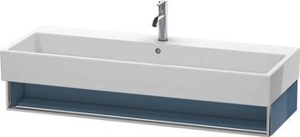 Duravit Mueble De Pared Duravit Vero Air 118,4 X 43,1 Cm, 1 Compartimento Abierto, Para Vero Air 235012, Color (frente/cuerpo): Laca De Alto Brillo Stone Blue
