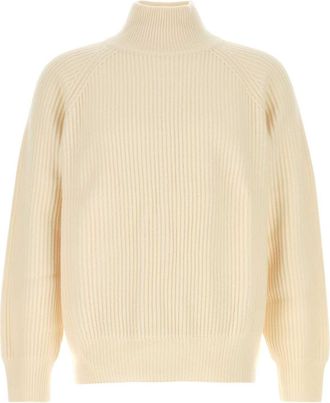 Le Kasha Ivory Cashmere Lette Sweater