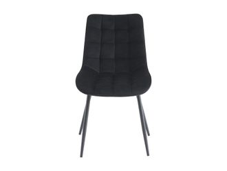 VENTE-UNIQUE.COM Set de 2 sillas tela negro