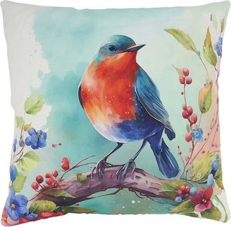 Saro Lifestyle Perched Bird Outdoor Pillow