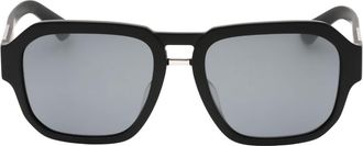 Dolce & Gabbana zilvergrijze lens matzwarte zonnebril